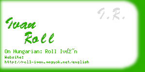 ivan roll business card